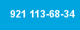 921 113-68-34 921 113-68-34